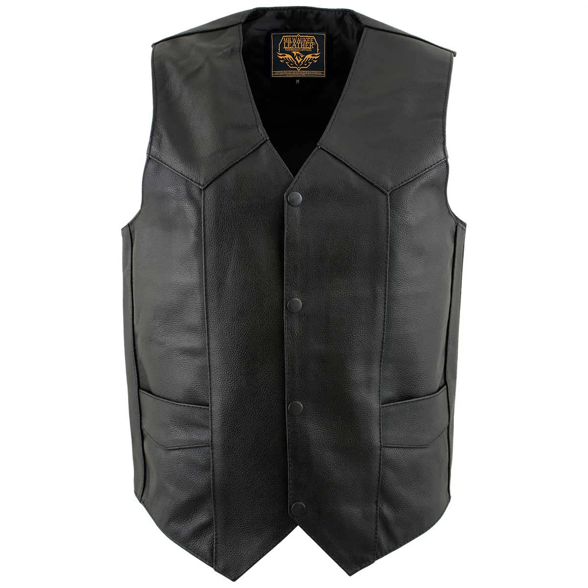 Premium Material Milwaukee Leather Men’s Black Western Style Motorcycle Vest – LKM3775 Breathable