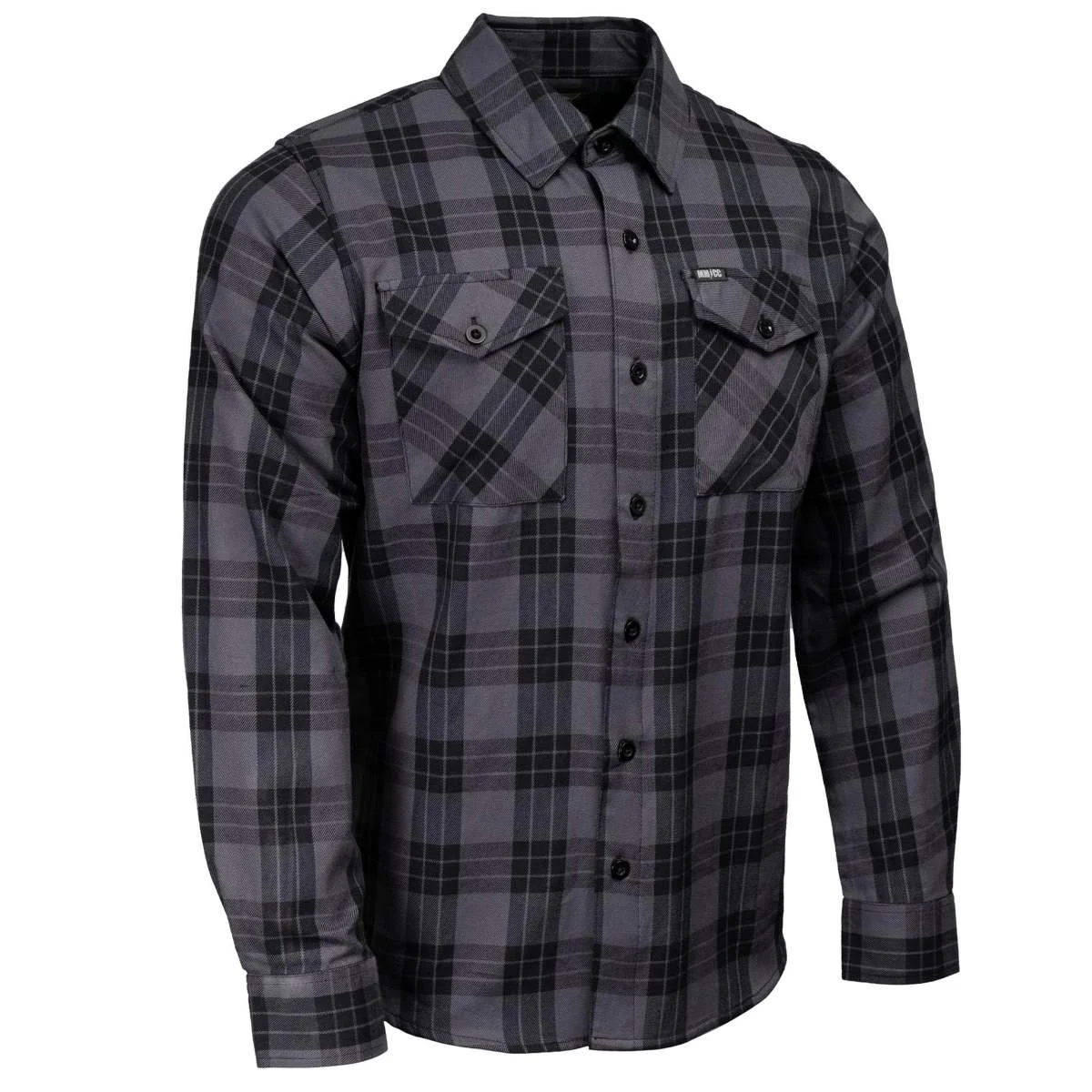 Comfortable MMCC Men’s Smoke Screen Gray Black Cotton Long Sleeve Flannel Shirt – MMC11607MMCC Smoke Screen Men’s Cotton Flannel Innovative