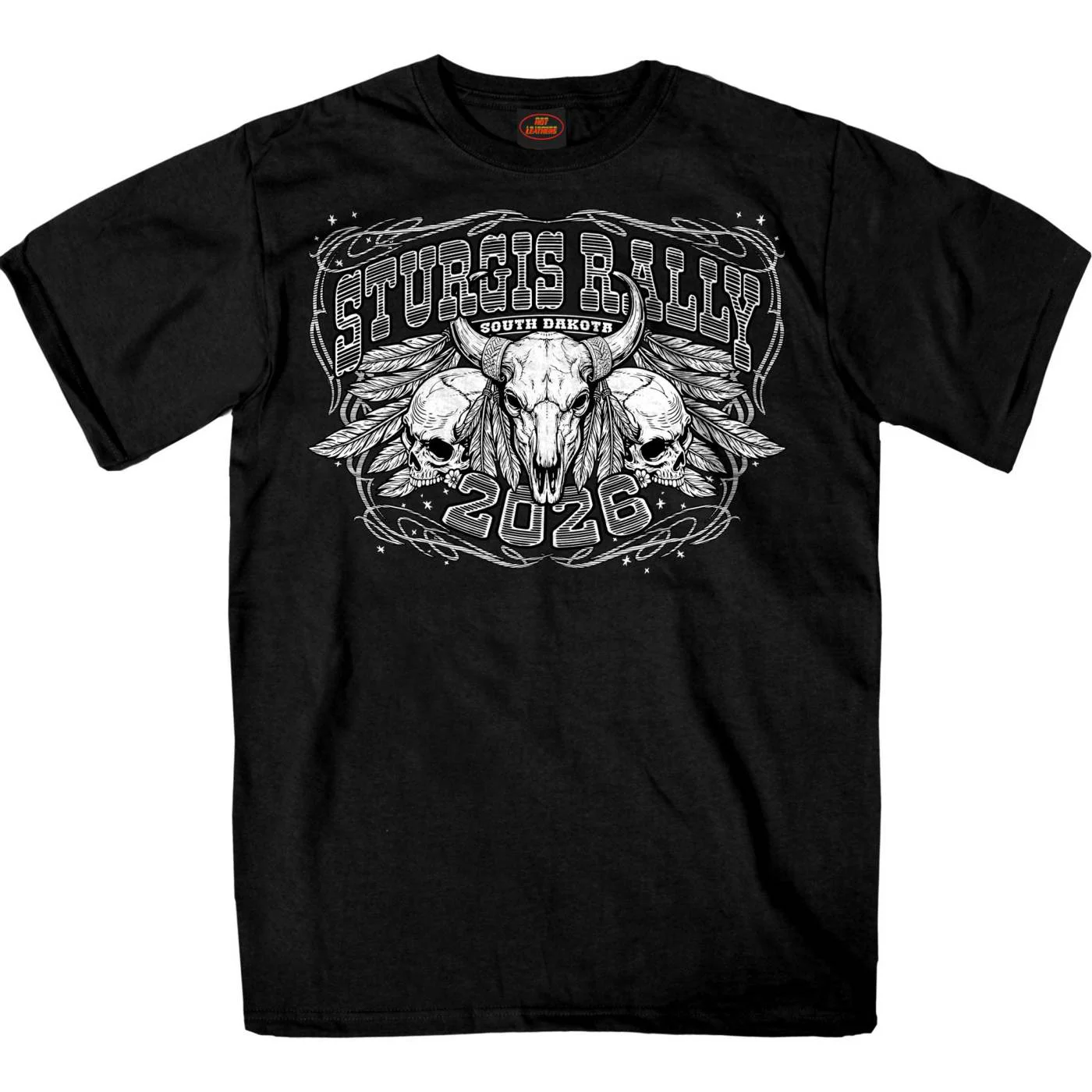 Flexible 2026 Sturgis Motorcycle Rally Bison Skull Men’s Black Short Sleeve T-Shirt – SPB1211 Professional