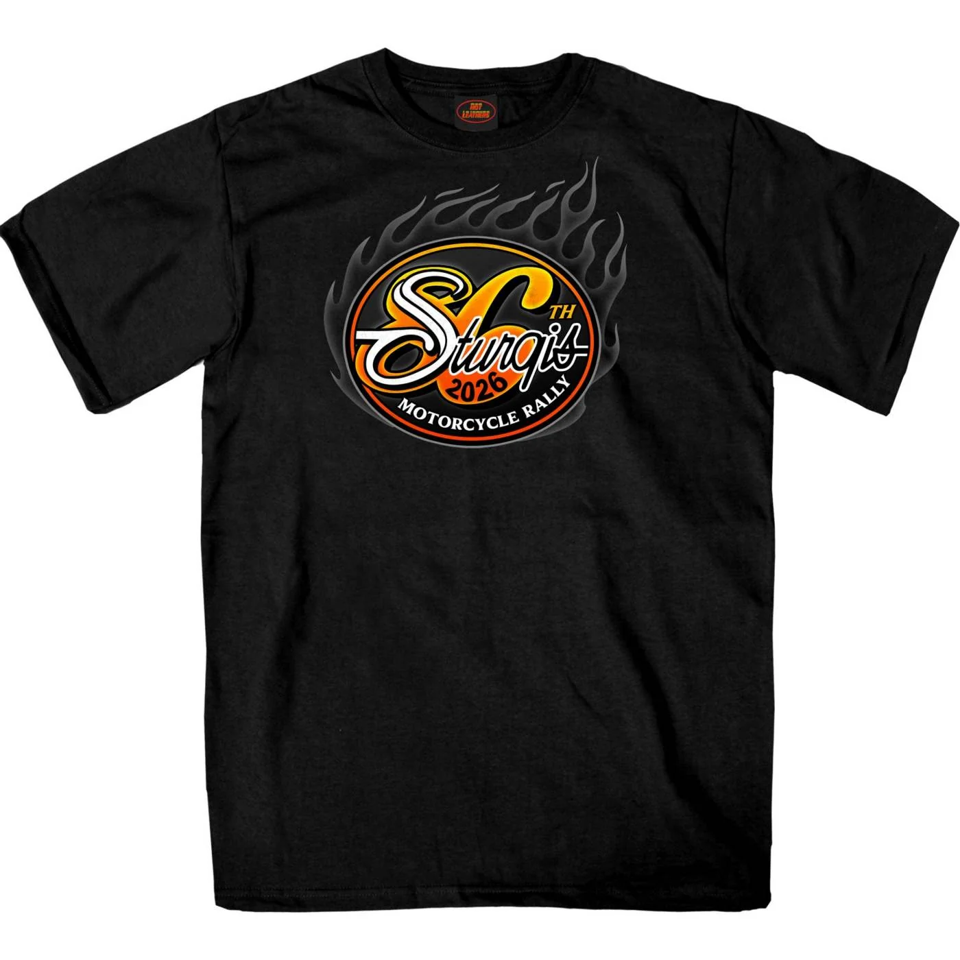Premium Material 2026 Sturgis Motorcycle Rally Logo Men’s Black Short Sleeve T-Shirt – SPB1224 Fashionable