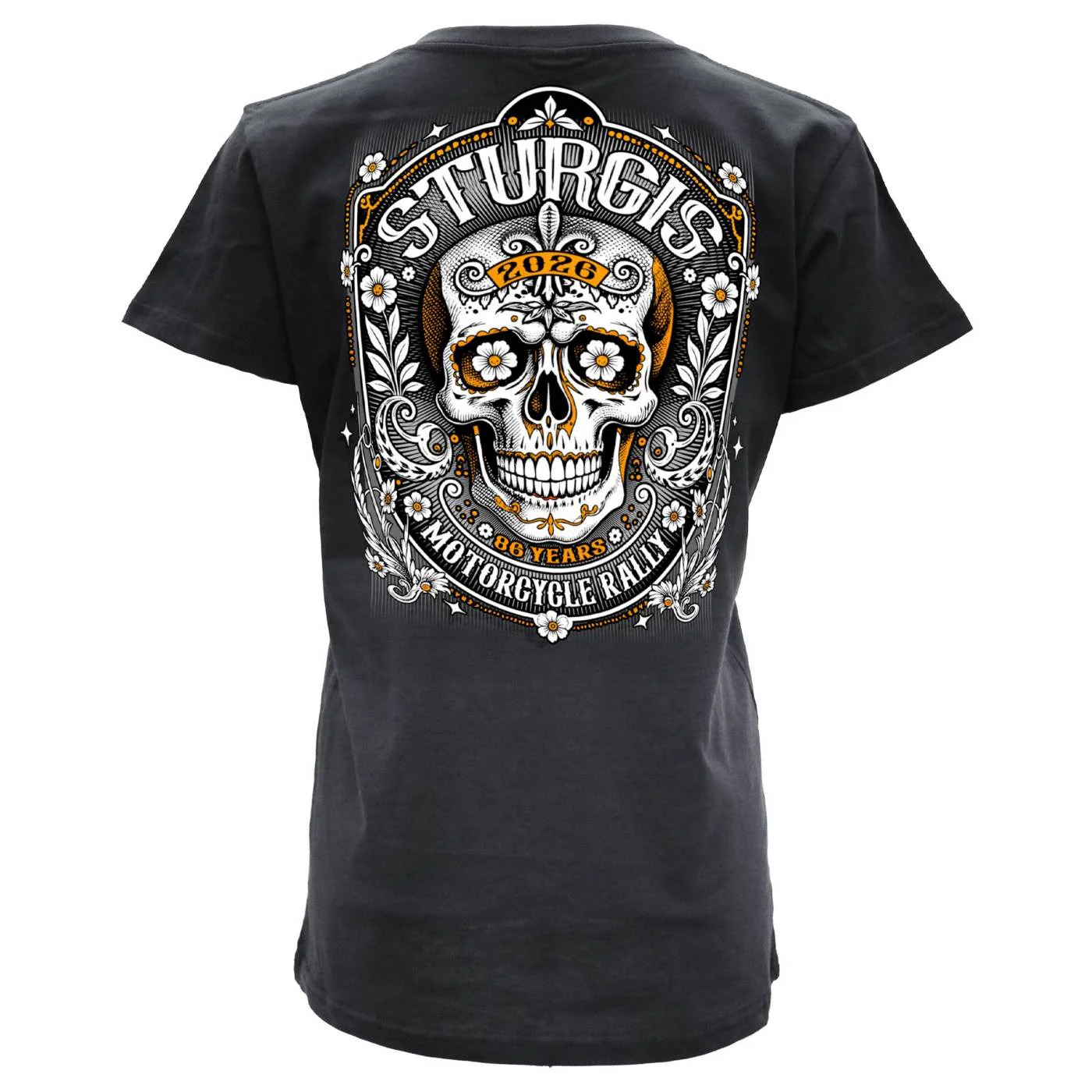 Durable 2026 Ladies Sturgis Motorcycle Rally Rushmore Black Short Sleeve V-Neck T-Shirt – SPL1949 Effective