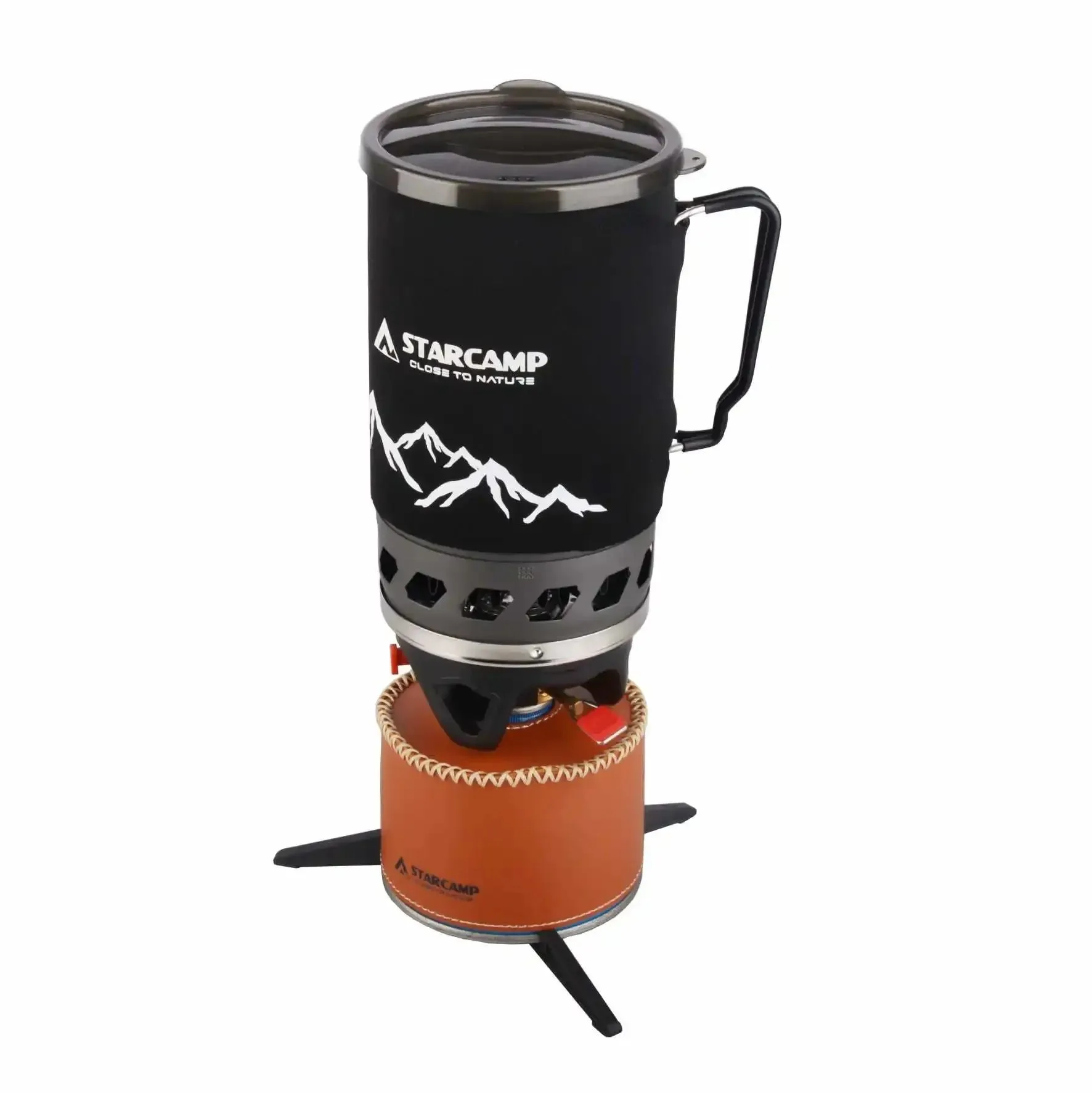 Stylish Portable 1400ml Fast-Boil Jet Cooker for Camping Hiking Consistent