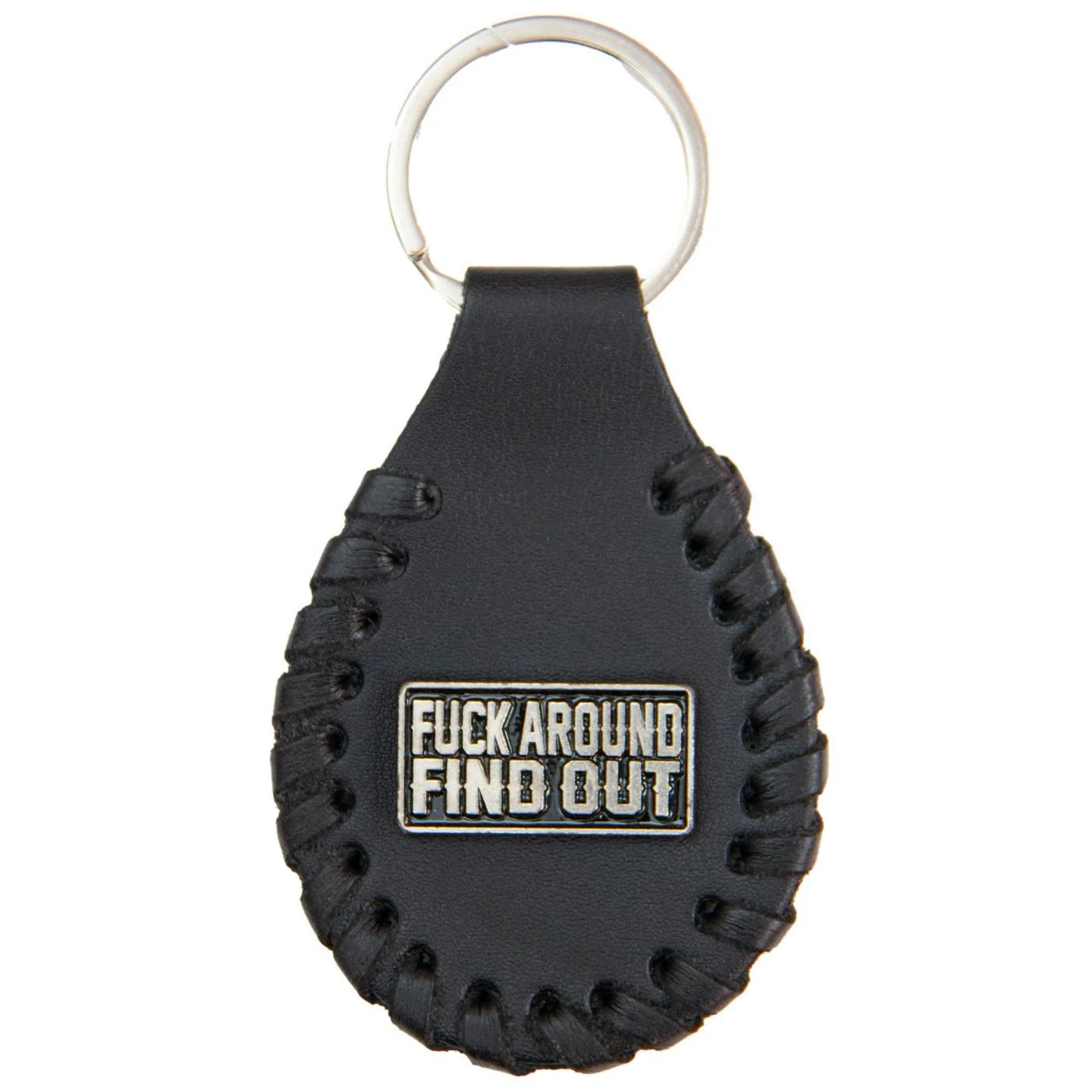 Prestigious Milwaukee Leather Black F Around Find Out Pewter Emblem Key Chain – MLA9519 Artisan