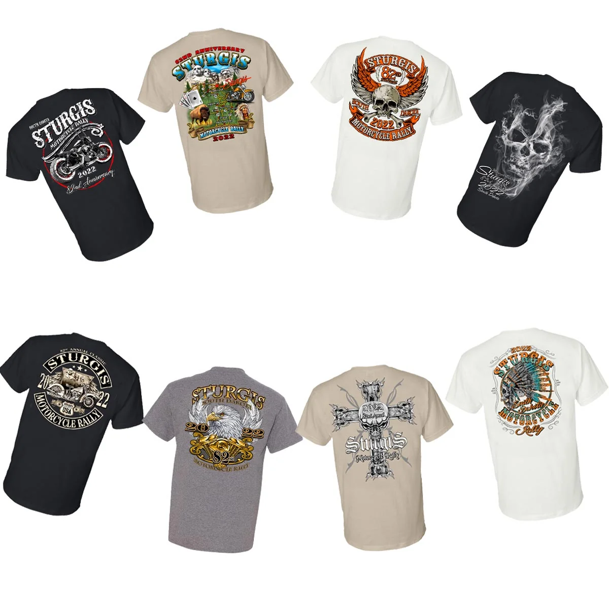 User-Friendly Milwaukee Leather XS16009 Men s 82nd Sturgis Assorted 5 for 40.00 T-Shirts Premium