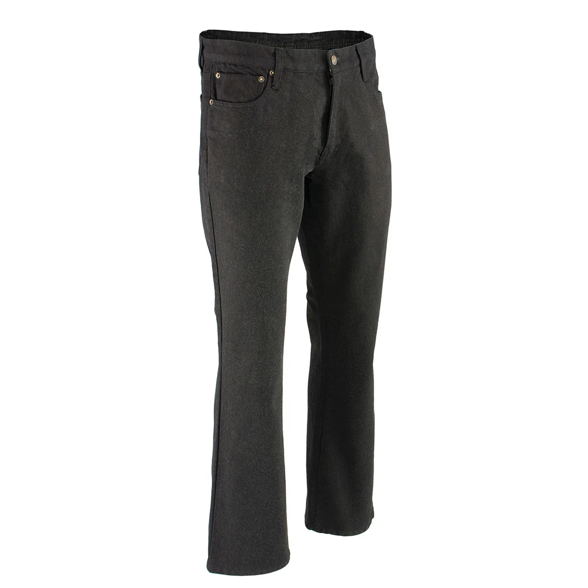 Pure Milwaukee Leather MDM5005 Men’s Black 5 Pocket Tear Resistant Motorcycle Denim Jeans Infused w Aramid Fibers Responsible