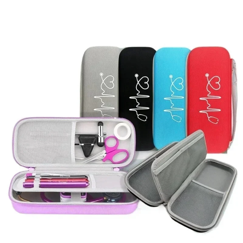 Reusable Portable Medical Storage Case – Hard Shell EVA First Aid Organizer for Stethoscope Emergency Supplies Responsible