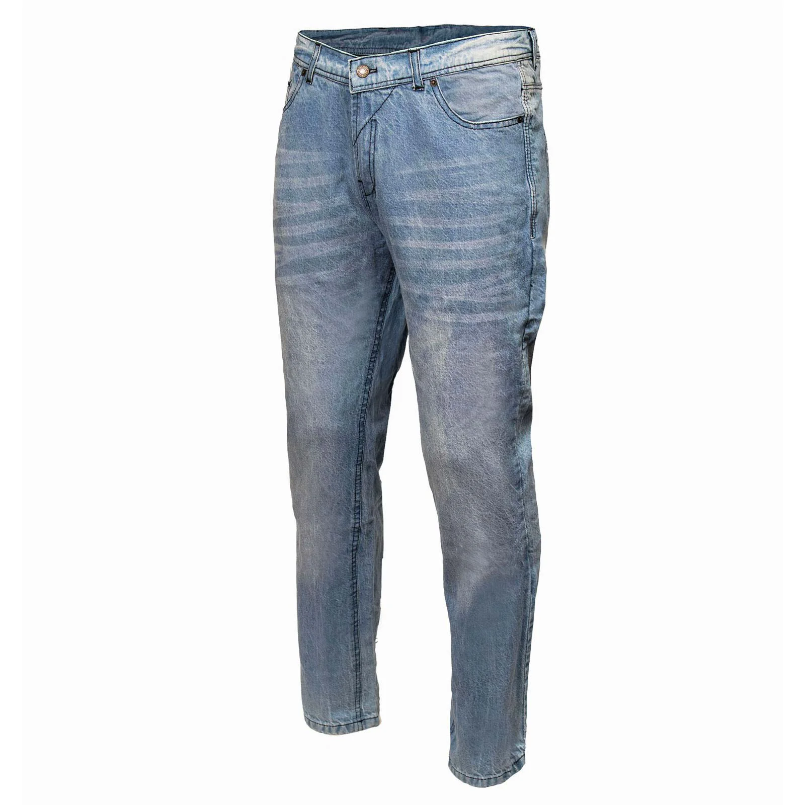 Contemporary Milwaukee Leather MDM5003 Men’s Blue Armored Motorcycle Riding Denim Jeans Reinforced with Aramid Fibers High-Performance