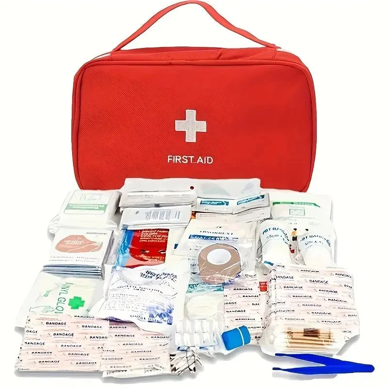 Artisan 184-Piece Multifunctional Outdoor First Aid Kit – Large Oxford Bag for Hunting Hiking Camping Elegant