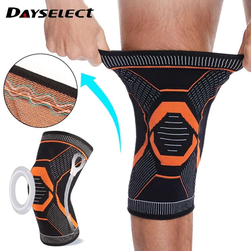 Sustainable Silicone Spring Sports Knee Pads – Anti-Slip Knee Support for Hiking Cycling Climbing Exceptional