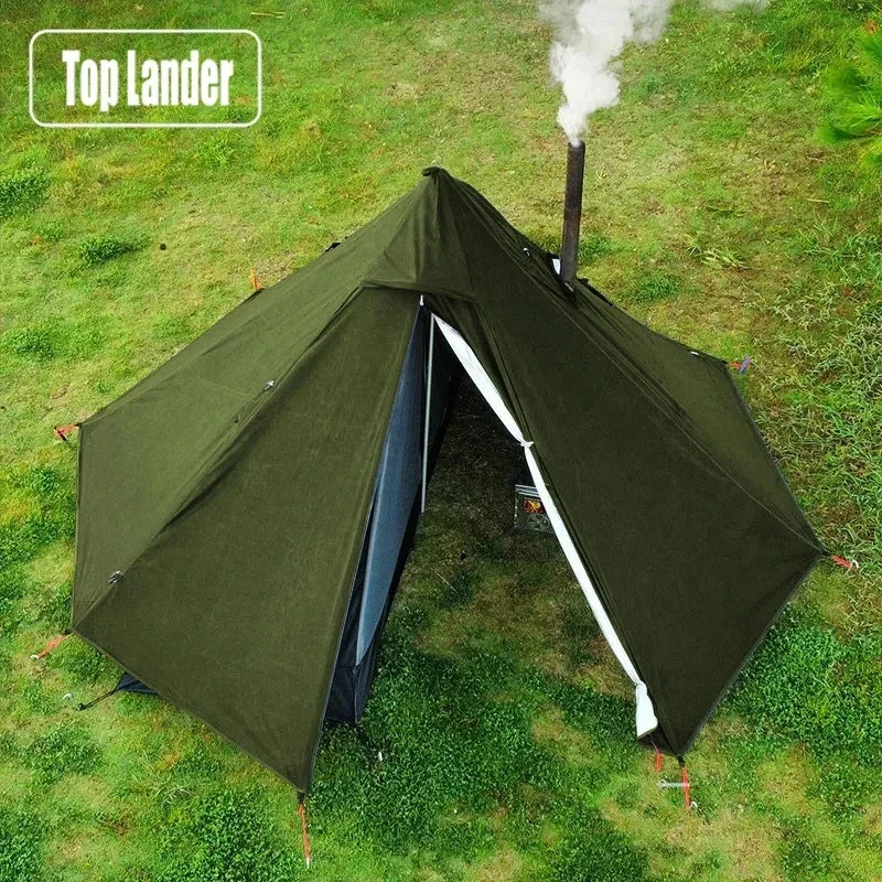 Sustainable Ultralight Hot Tent Chimney Port 1-Person 4-Season Winter Smart