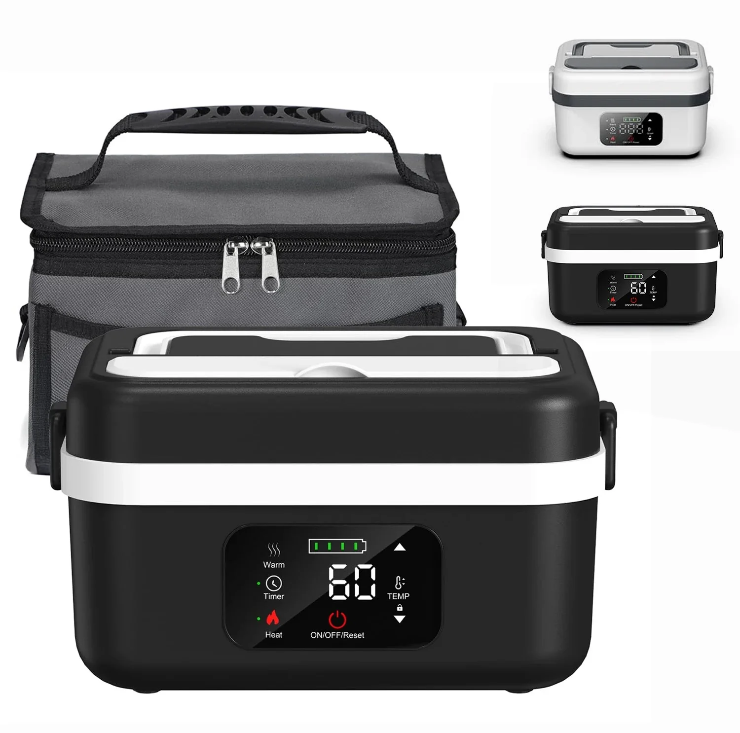 Consistent Wireless Electric Lunch Box – 8000mAh Battery 60W Heating 1L Stainless Steel Warmer Wireless Electric Lunch Box – 8000mAh Battery 60W Heating 1L Stainless Steel Food Warmer Convenient