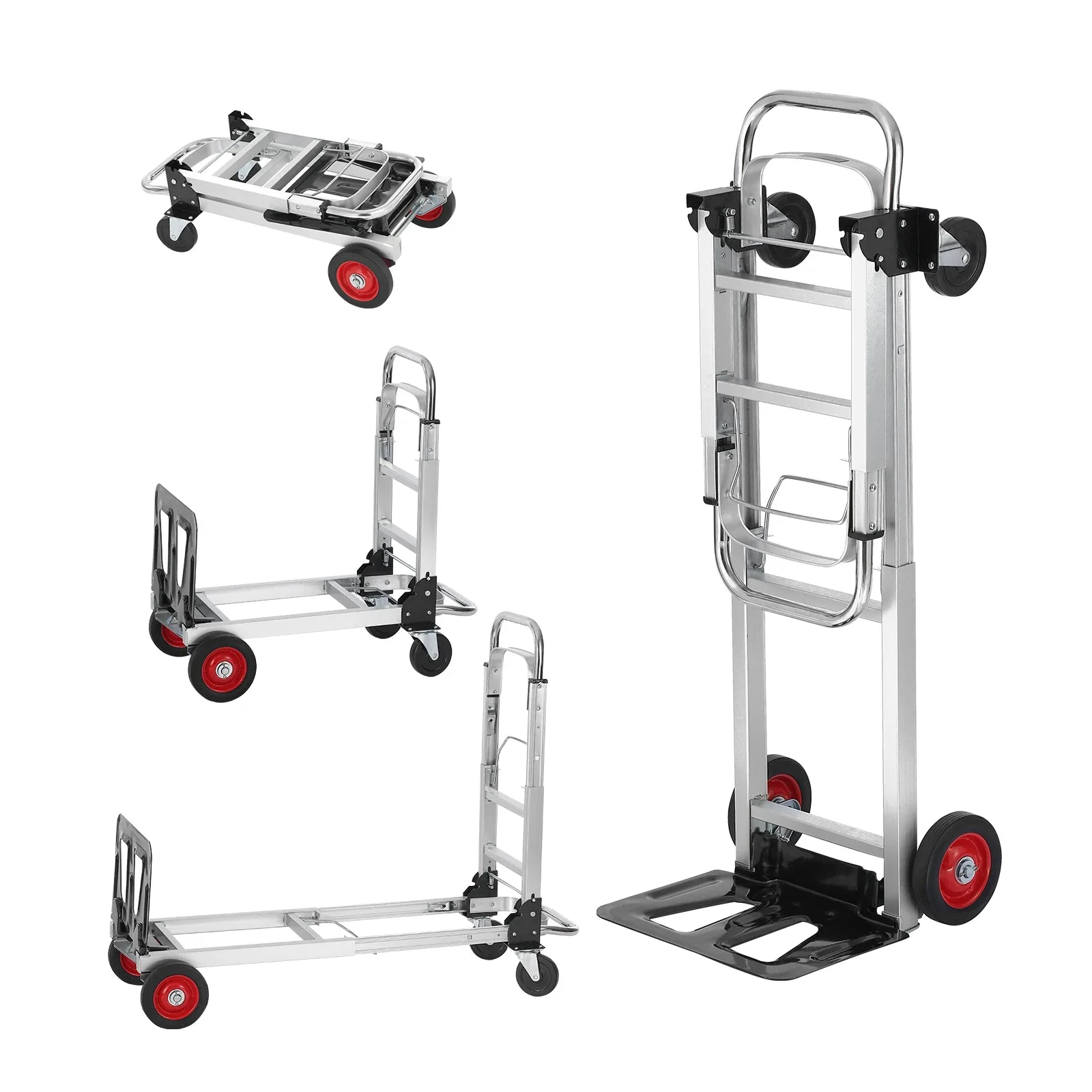 Powerful SucceBuy 400 lbs 2-in-1 Folding Hand Truck Platform Dolly – Lightweight Aluminium Utility Cart for Warehouse Moving Transport Proven
