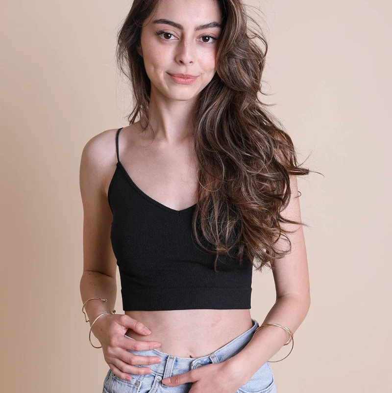 Official Women Ribbed Crop Tank Top Sleeveless Stretch Casual Wear High-Quality