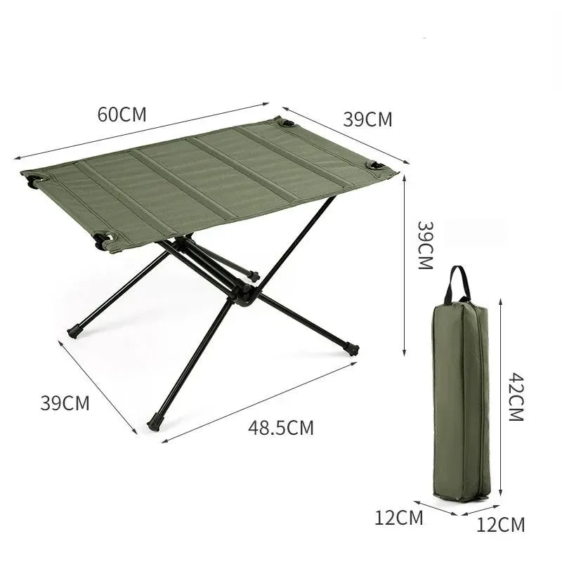 Lightweight Juego de mesa y sillas plegables portátiles para exteriores ultraligeros y tácticos para acampar picnics viajes por carretera y barbacoas. Practical
