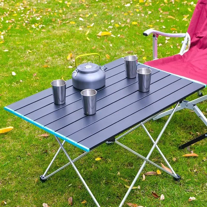 Solid Mesa de camping plegable portátil ultraligera mesa de cena al aire libre de aleación de aluminio de alta resistencia para fiestas en el jardín picnic Fine