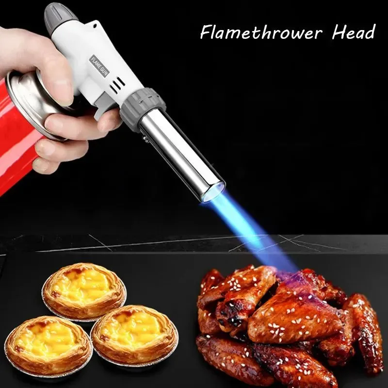 Professional Soplete de gas butano de encendido automático para cocinar y soldar – Soplete de llama para barbacoa camping y cocina Secure