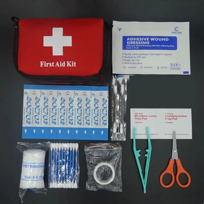 Easy-to-Use Botiquín de primeros auxilios portátil para viajes bolsa médica de emergencia esencial para acampar al aire libre Detailed