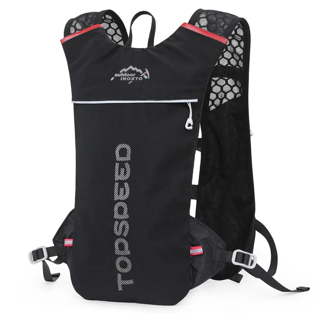 Innovative Mochila de hidratación ultraligera INOXTO Trail Running de 5 L para maratón y ciclismo con bolsas de agua de 1 5 L y 2 L. Sophisticated