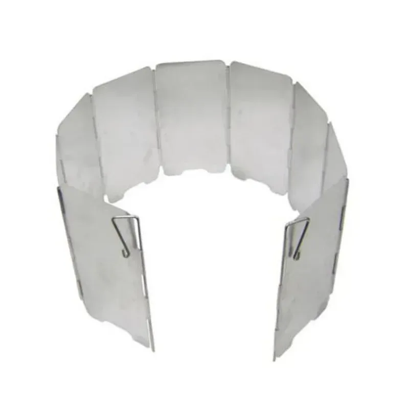 Fast Parabrisas plegable para estufa de gas de 9 placas – Pantalla a prueba de viento para acampar al aire libre para quemador de cocina Clean