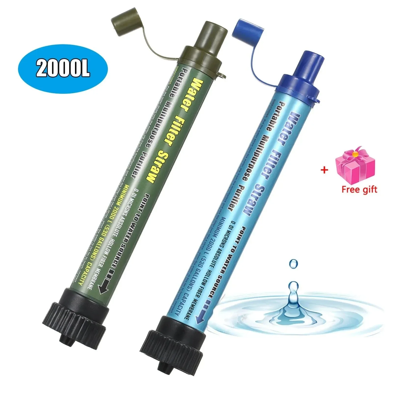 Carefully Designed Filtro de agua para camping – Sistema de filtración purificador de agua con película de ultrafiltración de rosca inferior para emergencias al aire libre Artisan