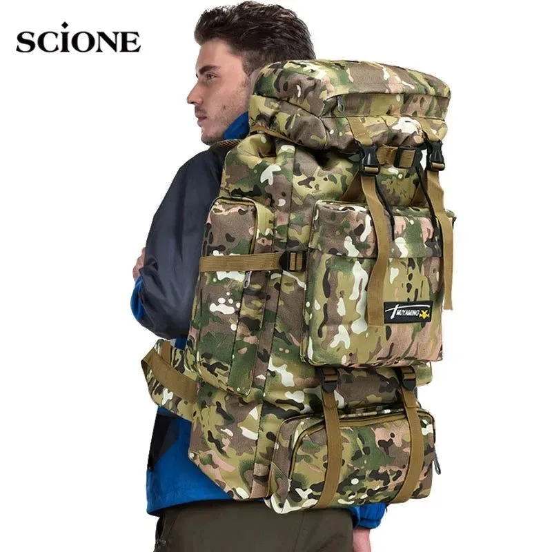 Casual Bolsa táctica de camping de 70 l mochila militar para montañismo viajes y deportes al aire libre. Eco-Friendly