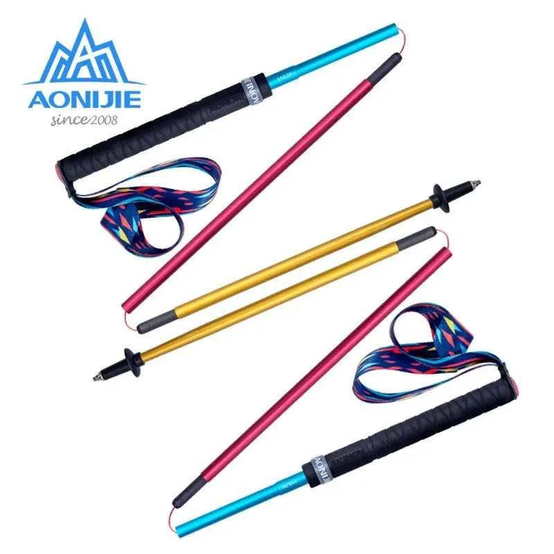 World-Class Bastón de trekking plegable y ligero E4201 Bastón de fibra de carbono para senderismo running y senderismo. Natural