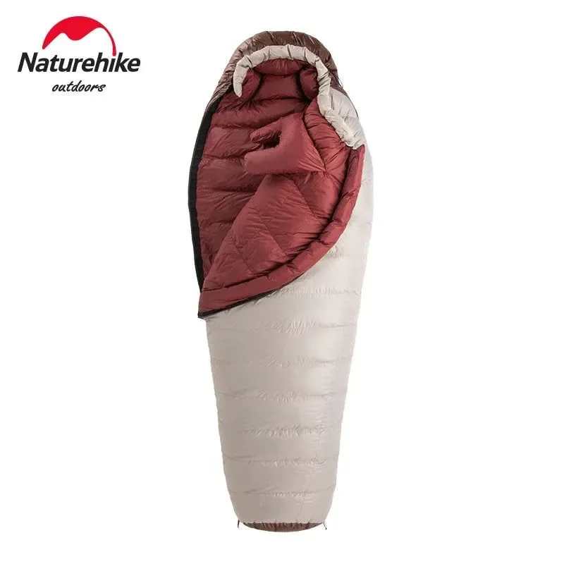 Premium Material Saco de dormir momia ultraligero e impermeable – SnowBird Duck Down para acampar en invierno Efficient