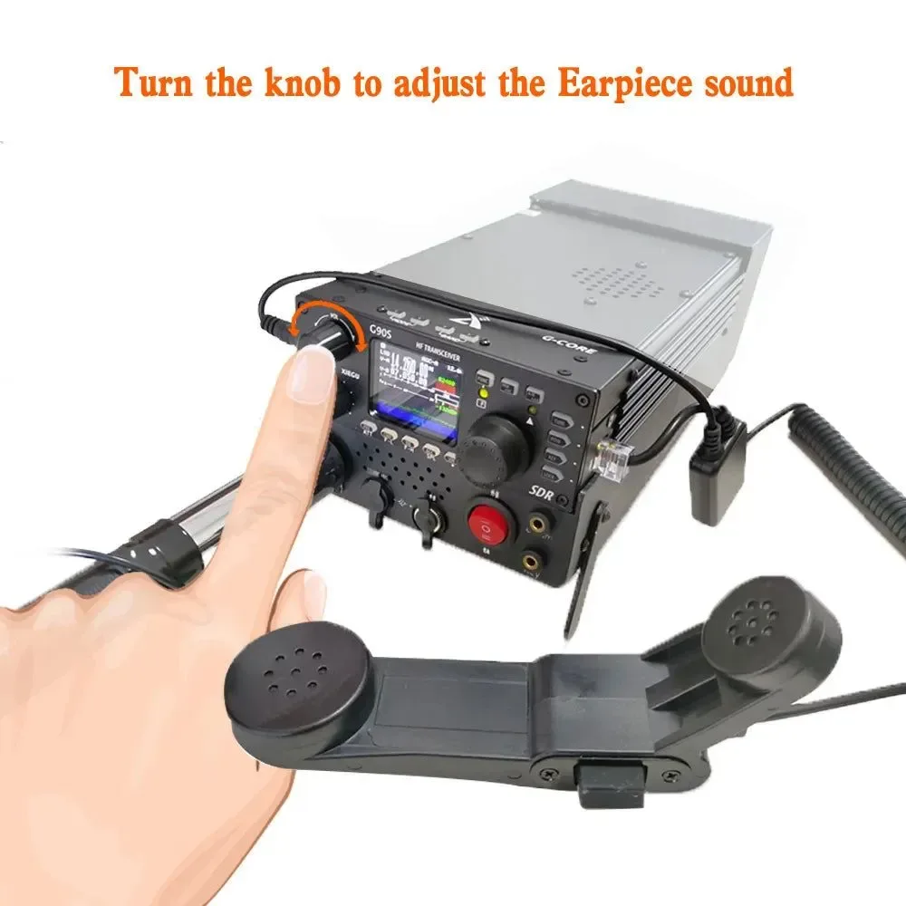 Superior Micrófono de mano XIEGU G90 G90S para transceptor de alta frecuencia de onda corta – Micrófono de comunicación de emergencia Crafted