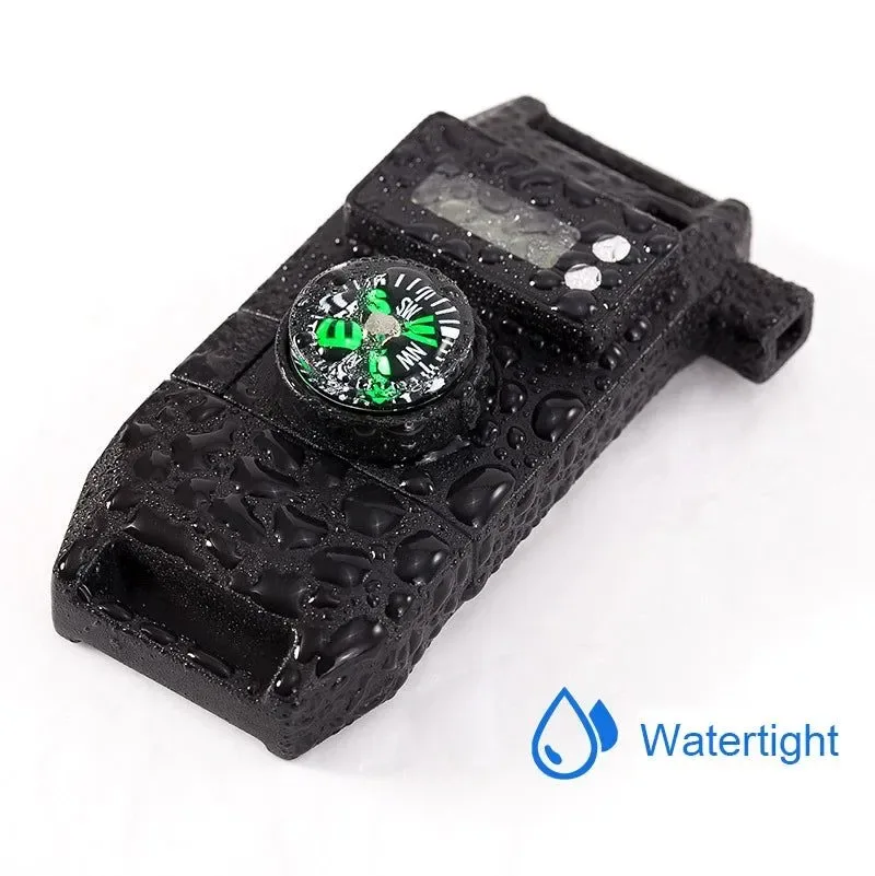 Eco-Friendly Pulsera de supervivencia multifunción 7 en 1 pulseras de paracord con brújula y silbato para acampar hacer senderismo rescate y emergencias. Practical