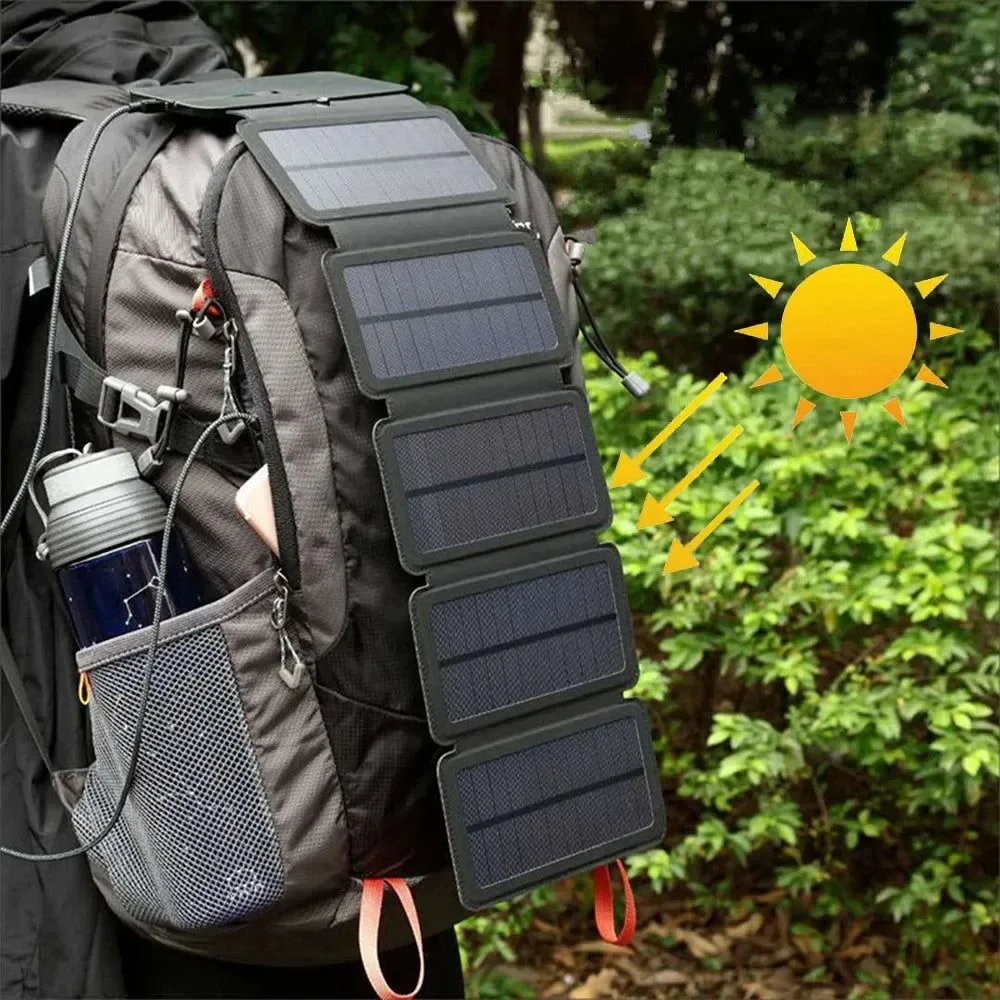 Verified Cargador solar USB plegable de 20 W portátil para camping y senderismo Recyclable