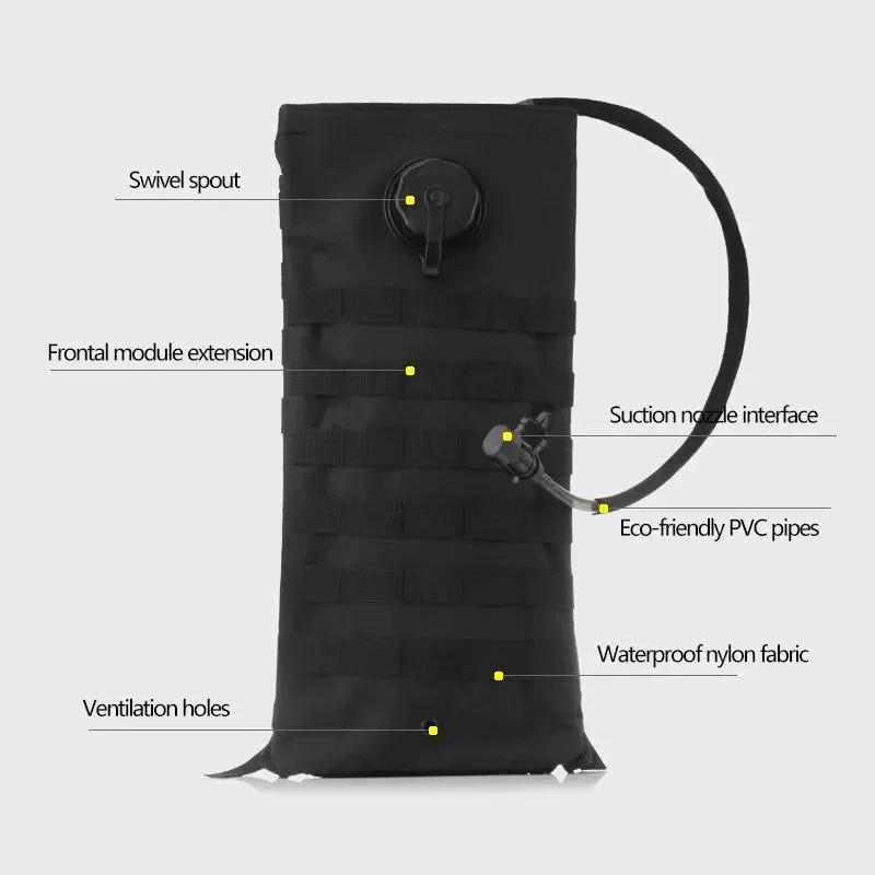 Next-Generation Bolsa de agua táctica de 3 l mochila de hidratación para senderismo acampada y uso militar. PRESUPUESTO Original Design