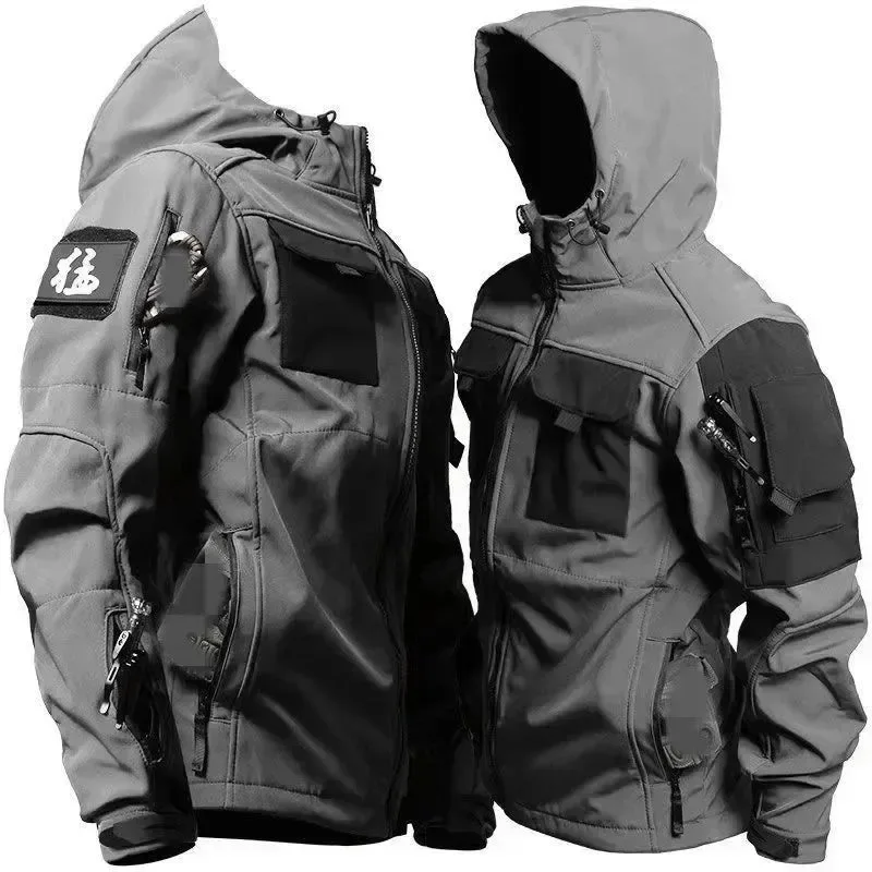 Flexible Nuevo conjunto de carga para montañismo Invader Soft Shell de terciopelo grueso de invierno para hombre resistente al viento y al agua. Secure