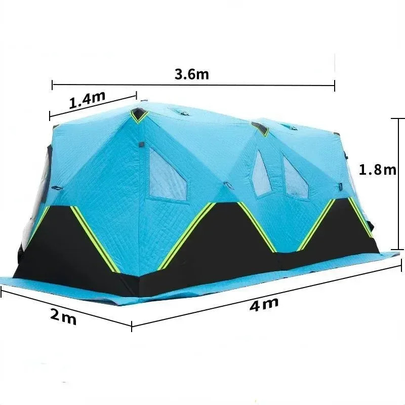 Flexible Tienda de campaña cálida para pesca en hielo en invierno Proven