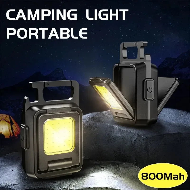 Solid Linterna de trabajo portátil y de camping linterna LED impermeable de doble cara para pesca y senderismo al aire libre. Elegant