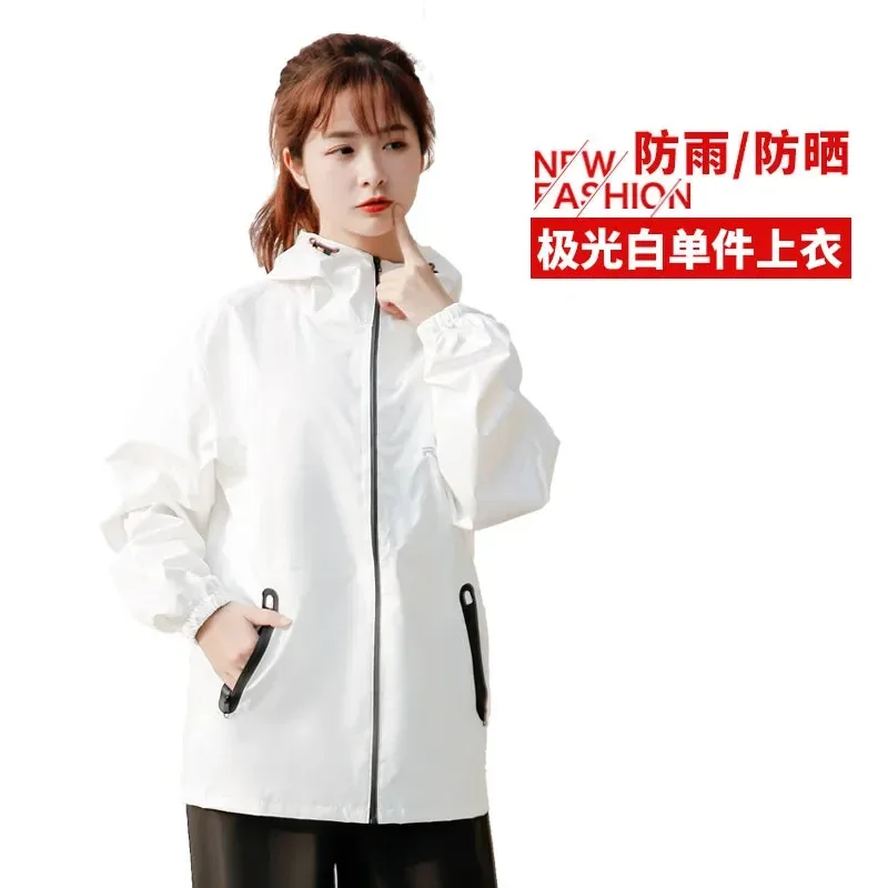 Official Impermeable ligero con capucha y traje de pantalón ropa impermeable de poliéster para motociclismo ciclismo senderismo y viajes. Trendy