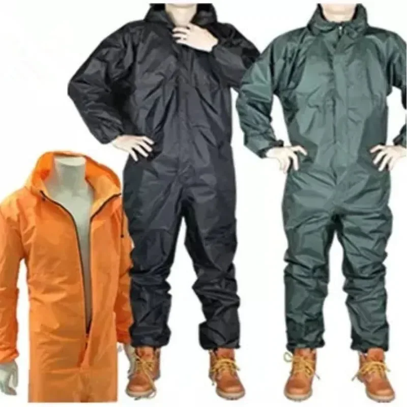 Refined Traje de lluvia de una pieza para motocicleta ropa de trabajo impermeable a prueba de polvo y protectora para adultos. Top-Quality