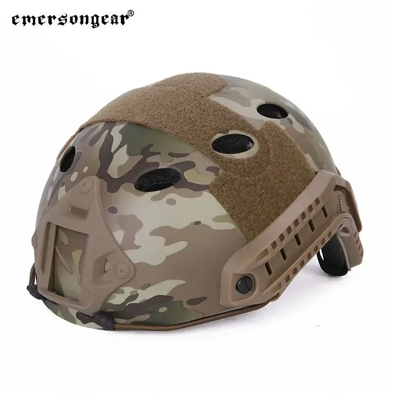 High-Grade Casco de combate ajustable FAST PJ para hombre casco protector ABS para juegos de guerra caza y actividades al aire libre. Responsible