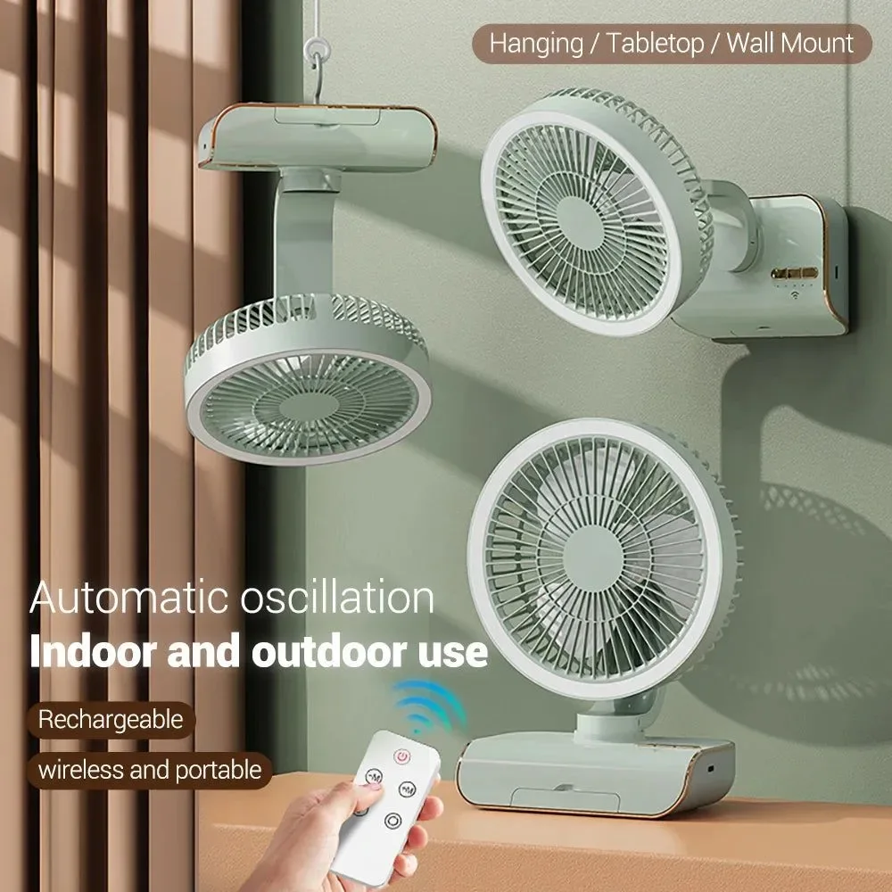 Trendy Aire acondicionado portátil de 4000 mAh ventilador silencioso multimodo para el hogar y camping. Pure