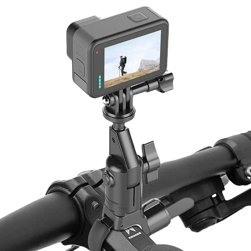 Long-Lasting Soporte de manillar de motocicleta de 360° abrazadera universal para cámara de acción GoPro DJI Insta360 High-Quality