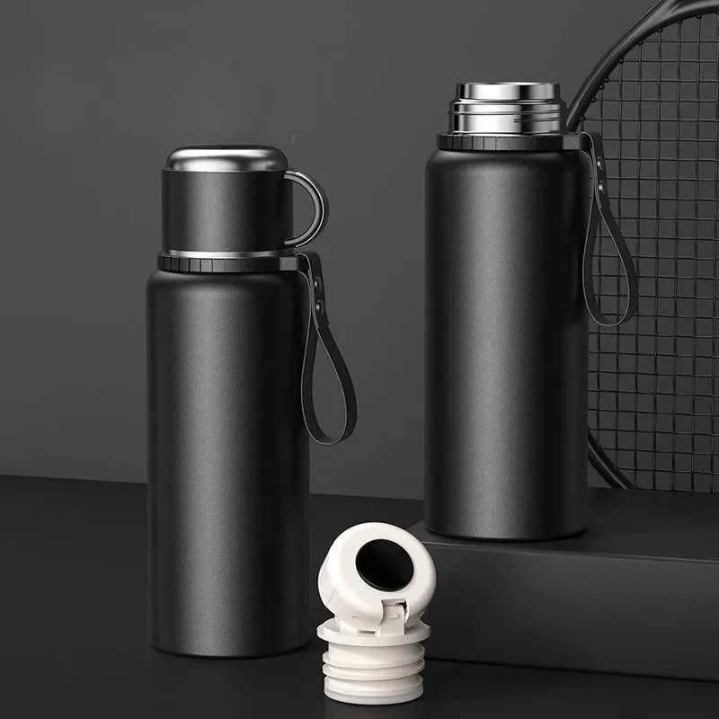 Comfortable Smart Temperature Display Travel Thermos 316 Stainless Steel Vacuum Insulated Coffee Mug with Tea Filter Consistent