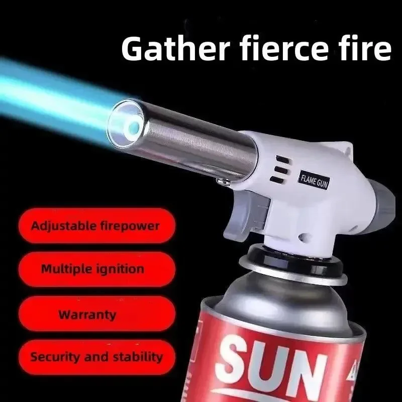 Refined Adjustable Butane Flame Gun for Camping Baking BBQ and Crafts Premium Material