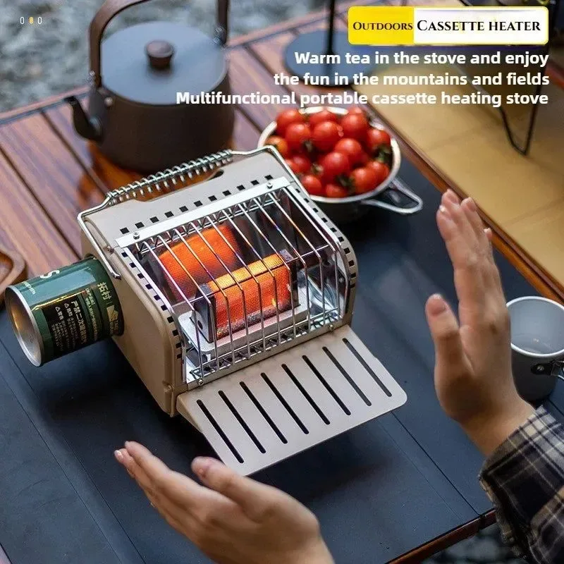 Smooth Portable 1200W Outdoor Gas Heater Stove – Smokeless Camping Picnic Heater Effective