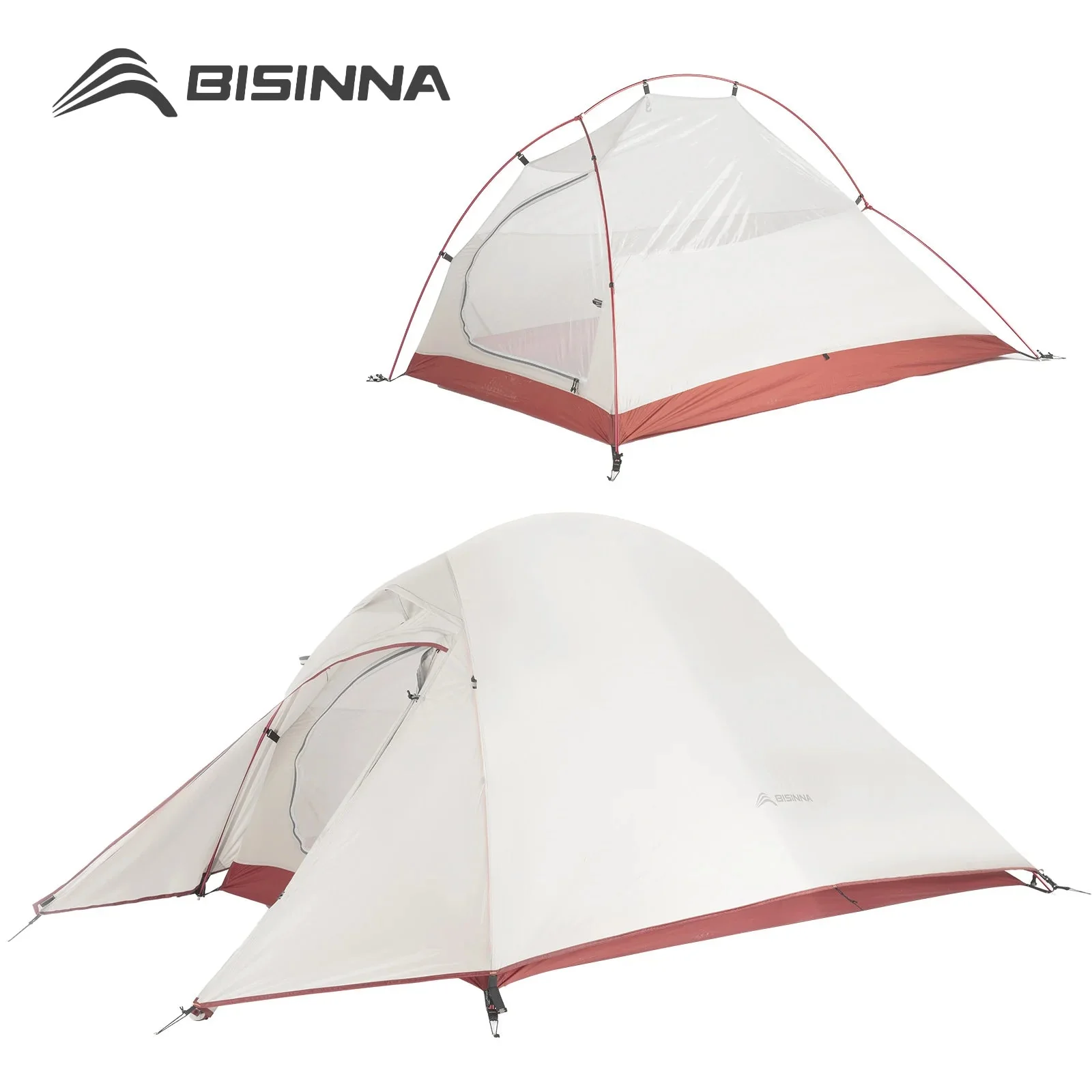 Sustainable Ultralight 1–2 Person Backpacking Tent – 20D Nylon Waterproof Trekking Tent for Hiking Cycling Selected