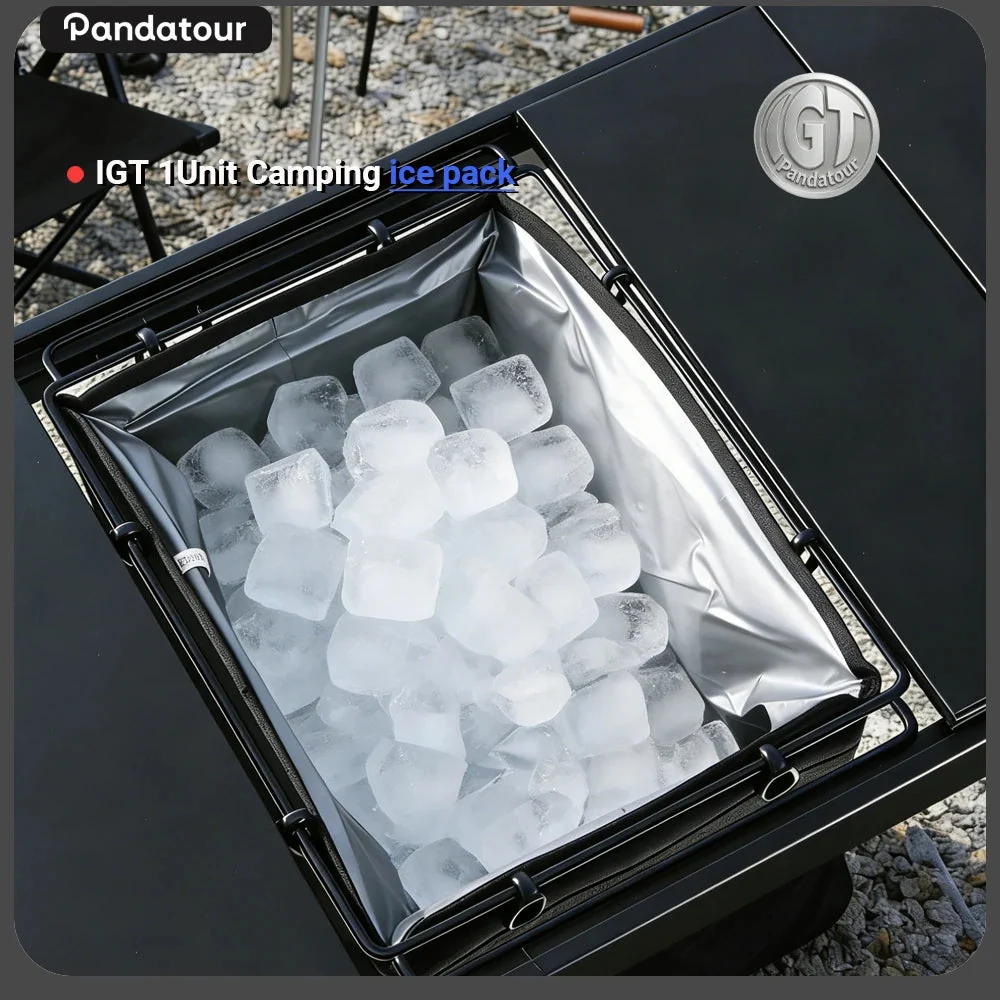 Clean Pandatour IGT Camping Table Ice Bucket Insulation Bag – EVA Cooler for Camp Kitchen Picnic Outdoor Use Innovative