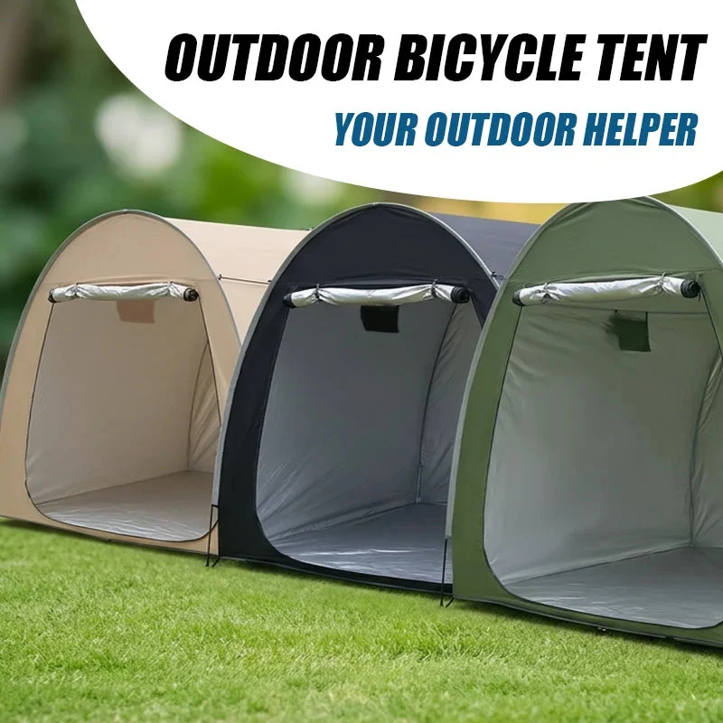 Consistent Portable Bike Shelter Storage Tent – Aluminum Alloy Frame Oxford Fabric Weatherproof Bicycle Cover Superior