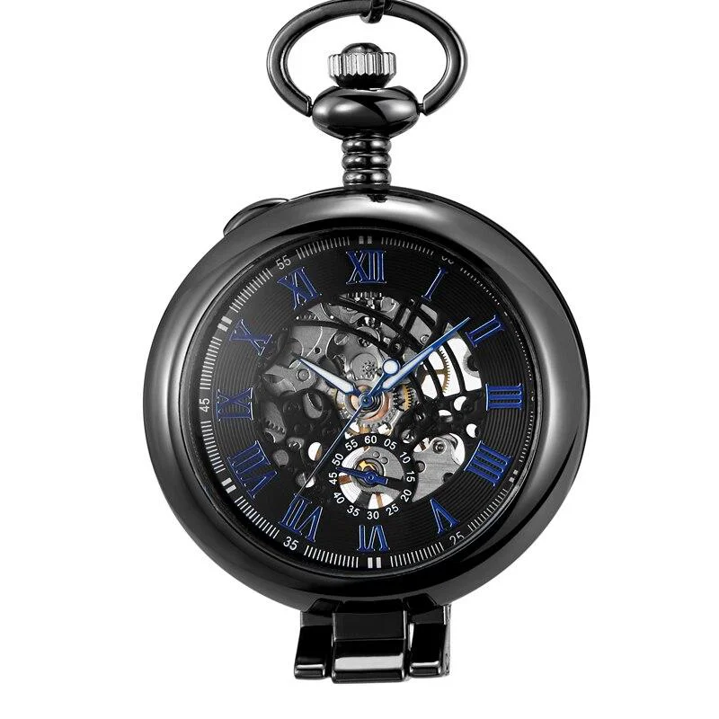 Classic Olaf Orkina Mechanical Skeleton Pocket Noir Long-Lasting