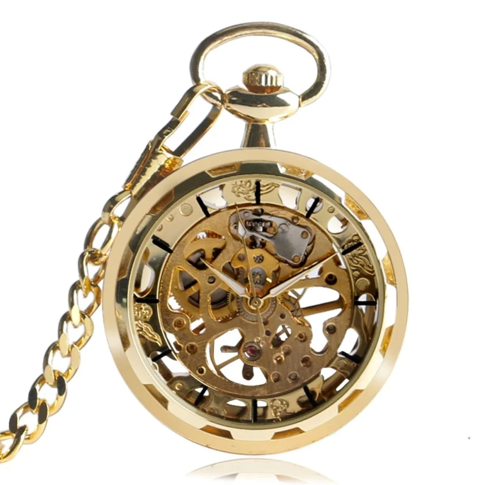 Detailed Leonardo Mechanical Skeleton Pocket Watch Official