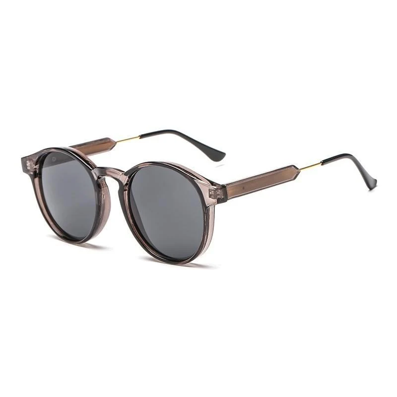 Top-Quality Claude Round Transparent Sunglasses Versatile