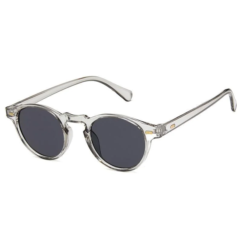 Trendy Minimal Round Transparent Sunglasses Minimalist