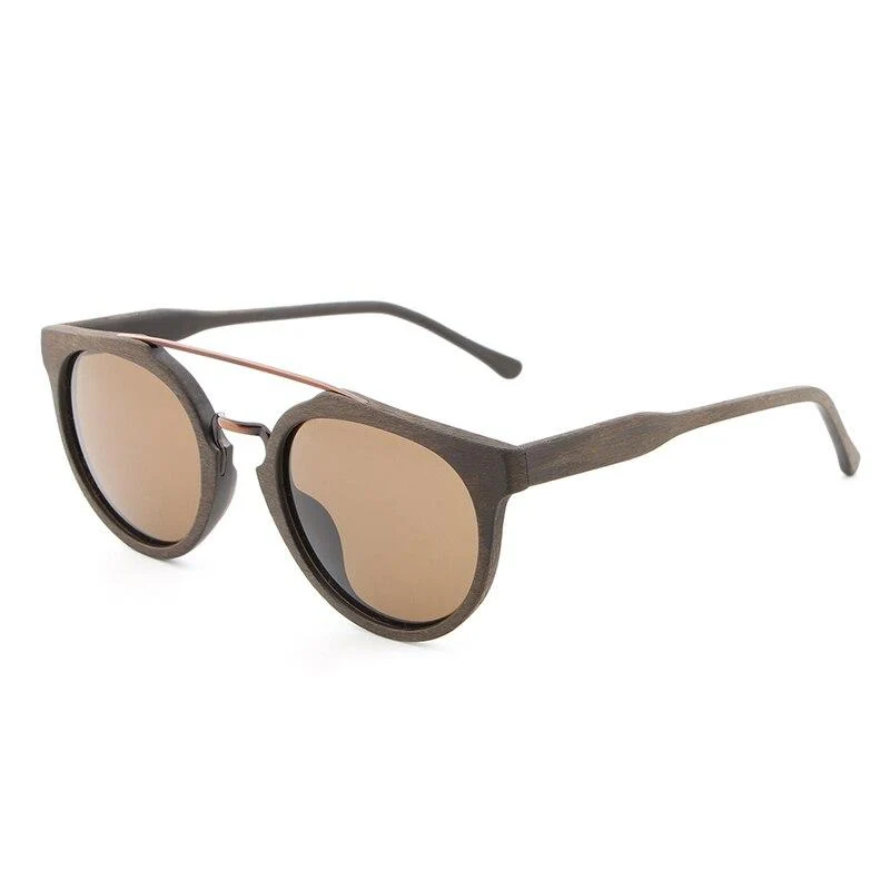 First-Class Belvedere Polarized Bamboo Sunglasses Green